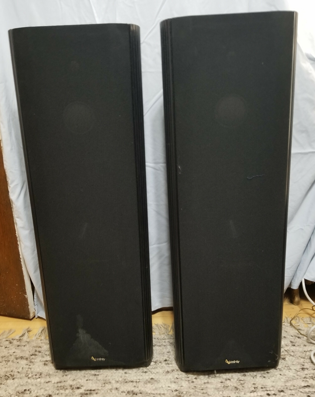 超希少INFINITY Kappa 5.1 Series ⅱ 1本 LEFT Vintage Infinity Kappa 5.1 Series II 2 EMIT-R Pair, Black