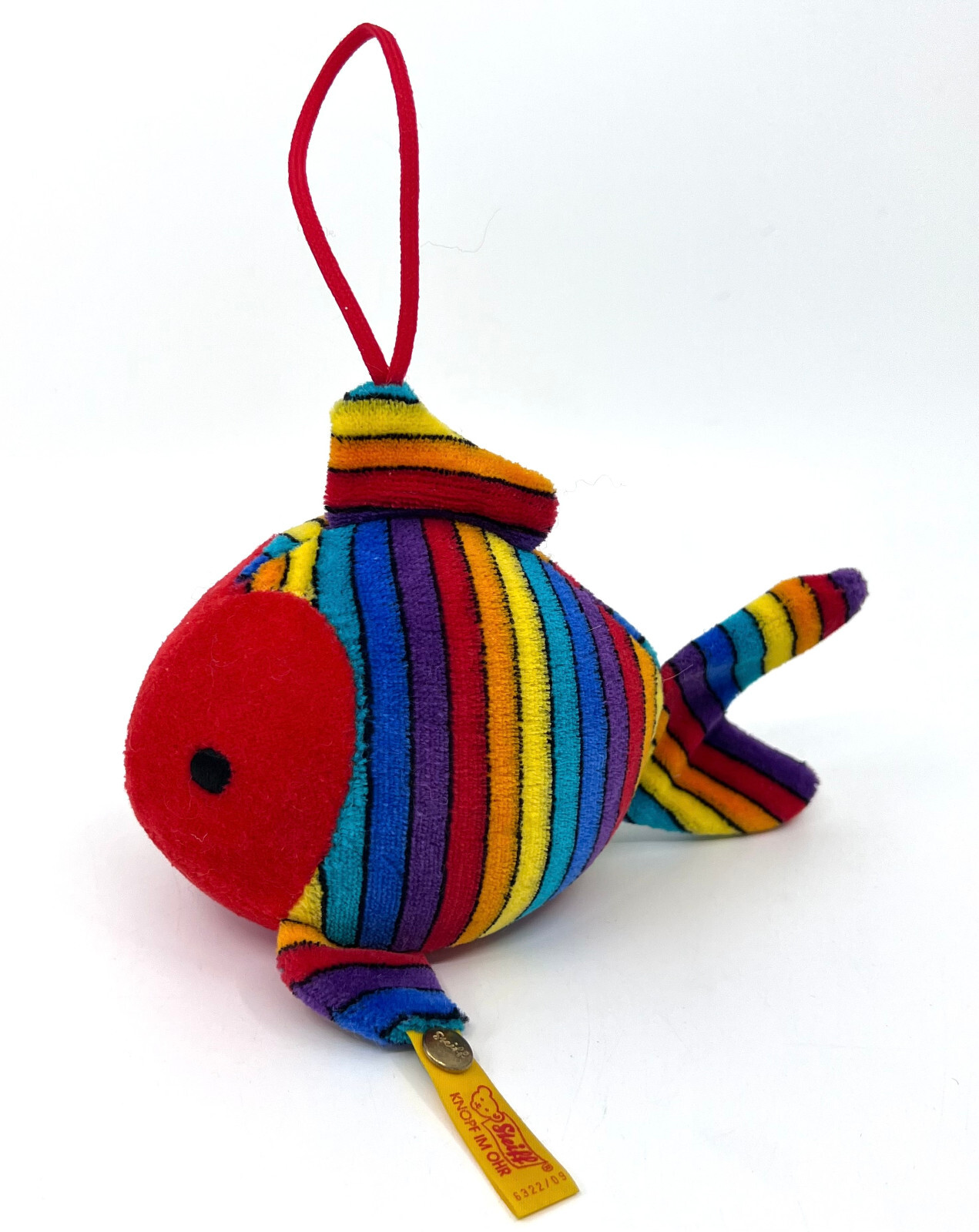Steiff Rollo Fish Rattle Archive Sample 1988 ID Button Tag