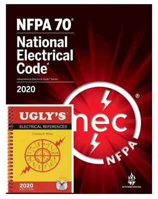 NFPA 70, National Electrical Code NEC 2020 Paperback + UGLY 2020 Spiral