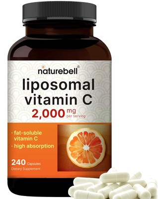 NatureBell Liposomal Vitamin C 2000mg Per Serving 240 Capsules | High Absorpt...