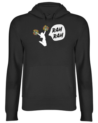 Funny Cheerleading Hoodie Mens Womens Rah Rah Pom Poms Cheerleader Top Gift