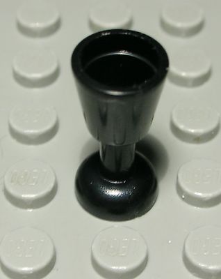 Lego Figur Zubehör Wein Kelch Glas Schwarz 2 Stück                     (1907 AD)