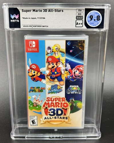 WATA 9.8 A++ Super Mario 3D All-Stars Nintendo Switch 2020