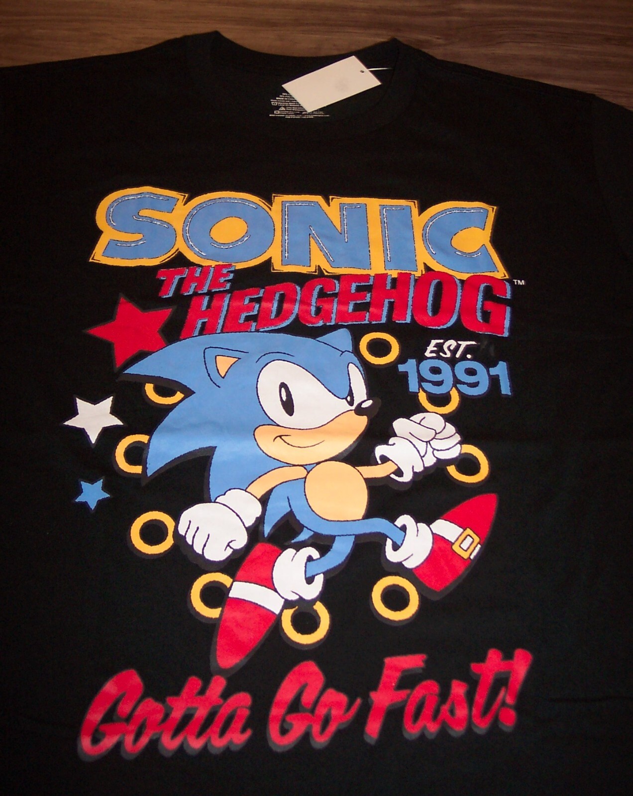 VINTAGE STYLE SONIC THE HEDGEHOG Video Game Est 1991 T-Shirt