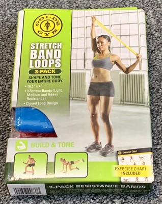 Gold S Gym Stretch Bands Exercises Chart