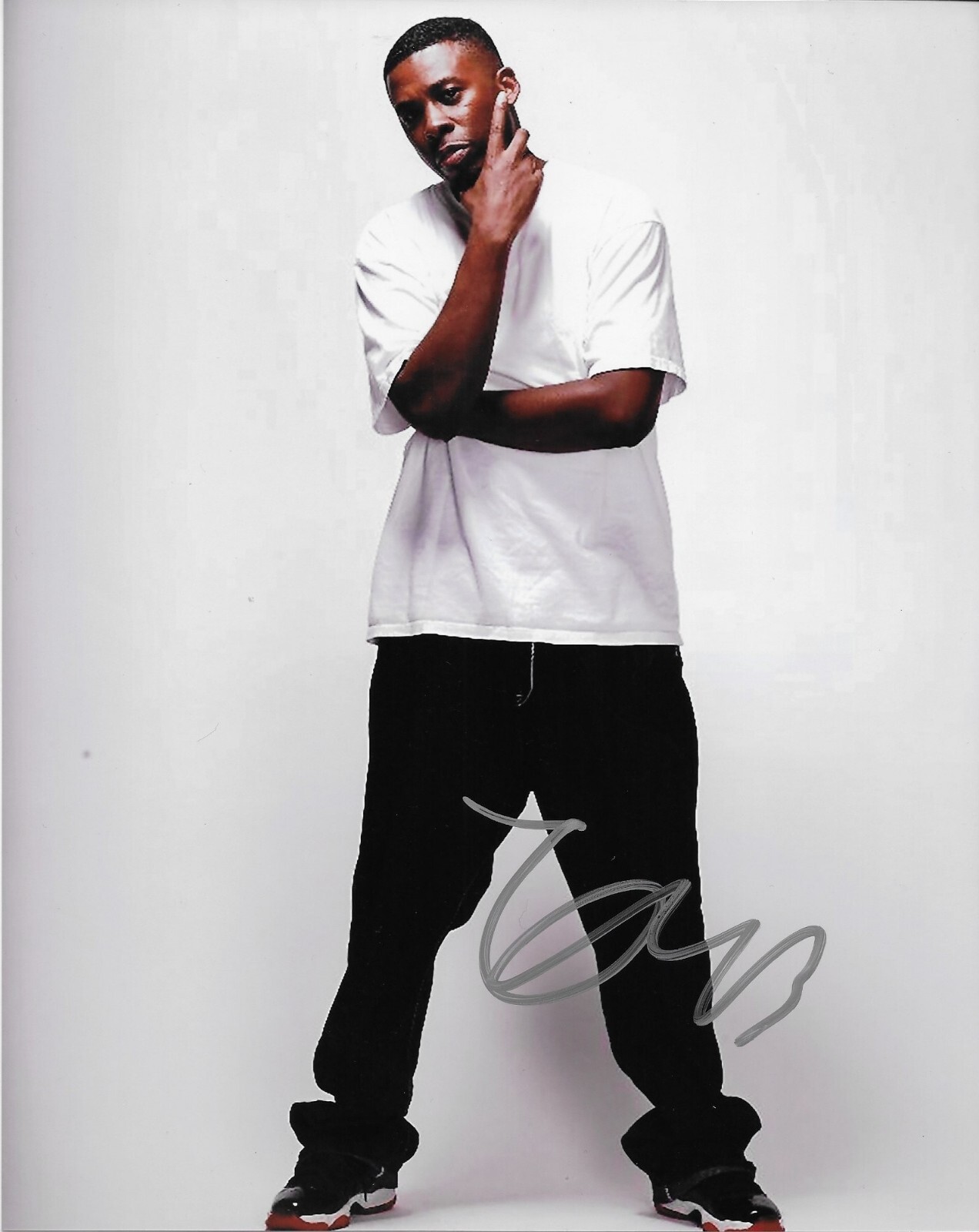 Autographed Rapper GZA Gary Eldridge Grice Wu Tang Clan 8x10