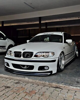 bmw E46 CSL Front lip spoiler for touring wagon MSPORT MTech 2 bumper splitter