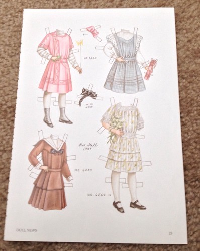 Vintage Pat Stall KATHLEEN & her Frocks 1911 LHJ Paper Doll, From 1984 Uncut
