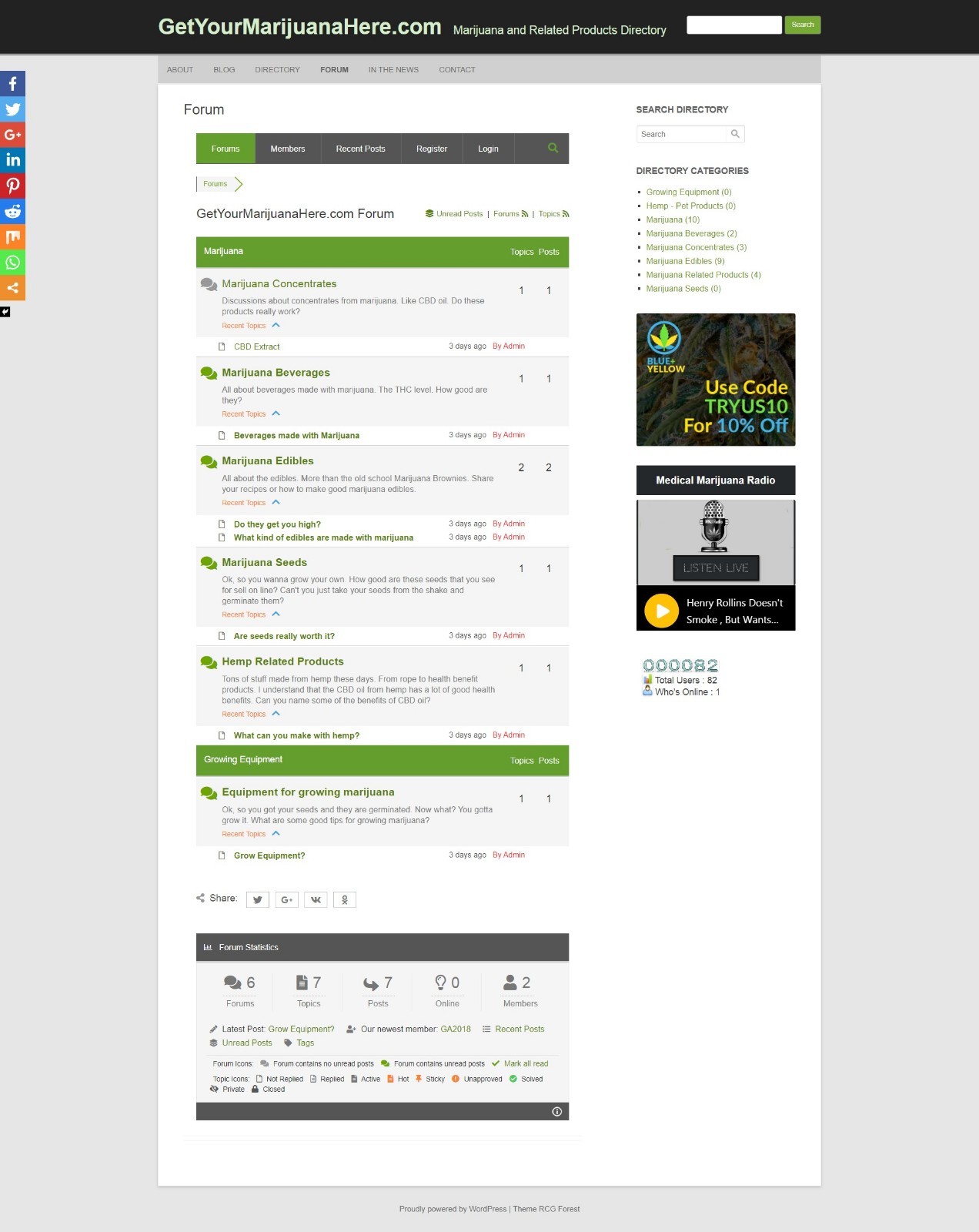 GetYourMarijuanaHere.com Website and Domain