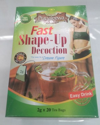 100% NATURAL CEYLON SETHSUWA PRANAJEEWA Fast Shape-Up Decoction Fat Burn Tea 