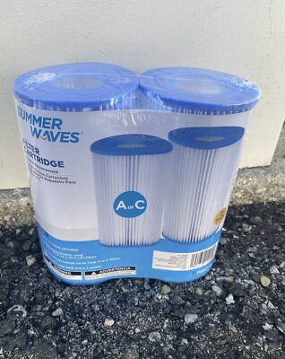 Summer Waves | Filter Cartridge | Type A or C |  [ 2pack] | Ready to Ship | NEW