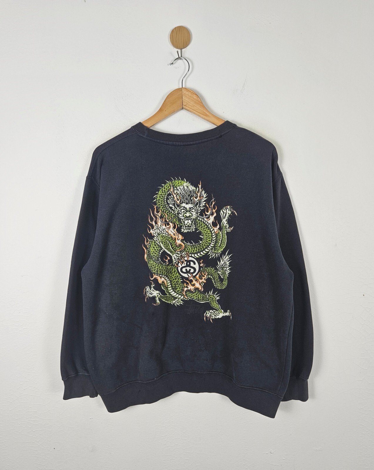 00’s old stussy prisoner border Sweat L 00's old stussy prisoner border Sweat