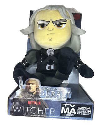 The Witcher Netflix Grunt & Grumble Geralt  Talking  Collectible Plush New Plush