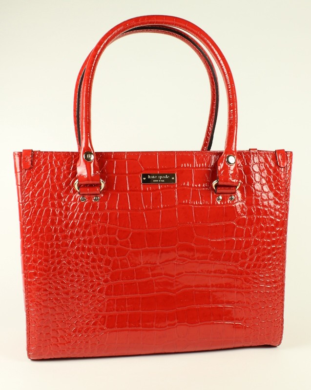 kate spade red patent leather handbag