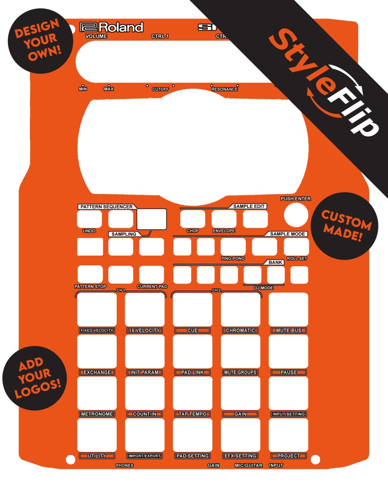 Roland SP-404 MK II Skins | Custom | Protective Decal