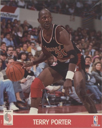 1990-91 NBA Hoops Action Photos - Terry Porter #91T171C