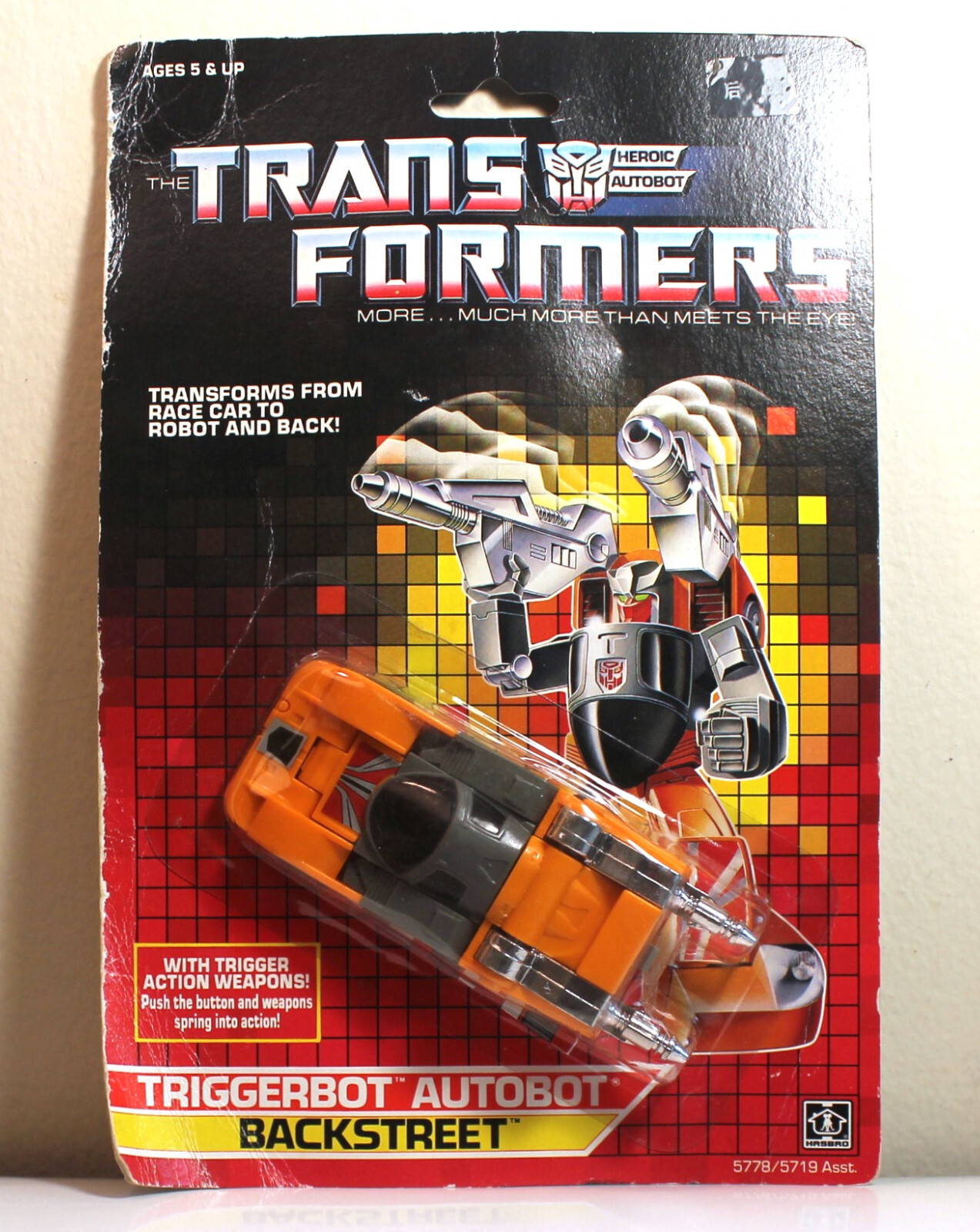 トランスフォーマー　タカラ　トリガーボット　バックストリート　海外版 Transformers G1 Triggerbot BACKSTREET, Rubsign Version