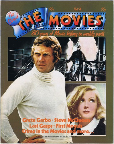 The Story of The Movies UK Film Magazine STEVE McQUEEN GREAT GARBO 1974 Part 4