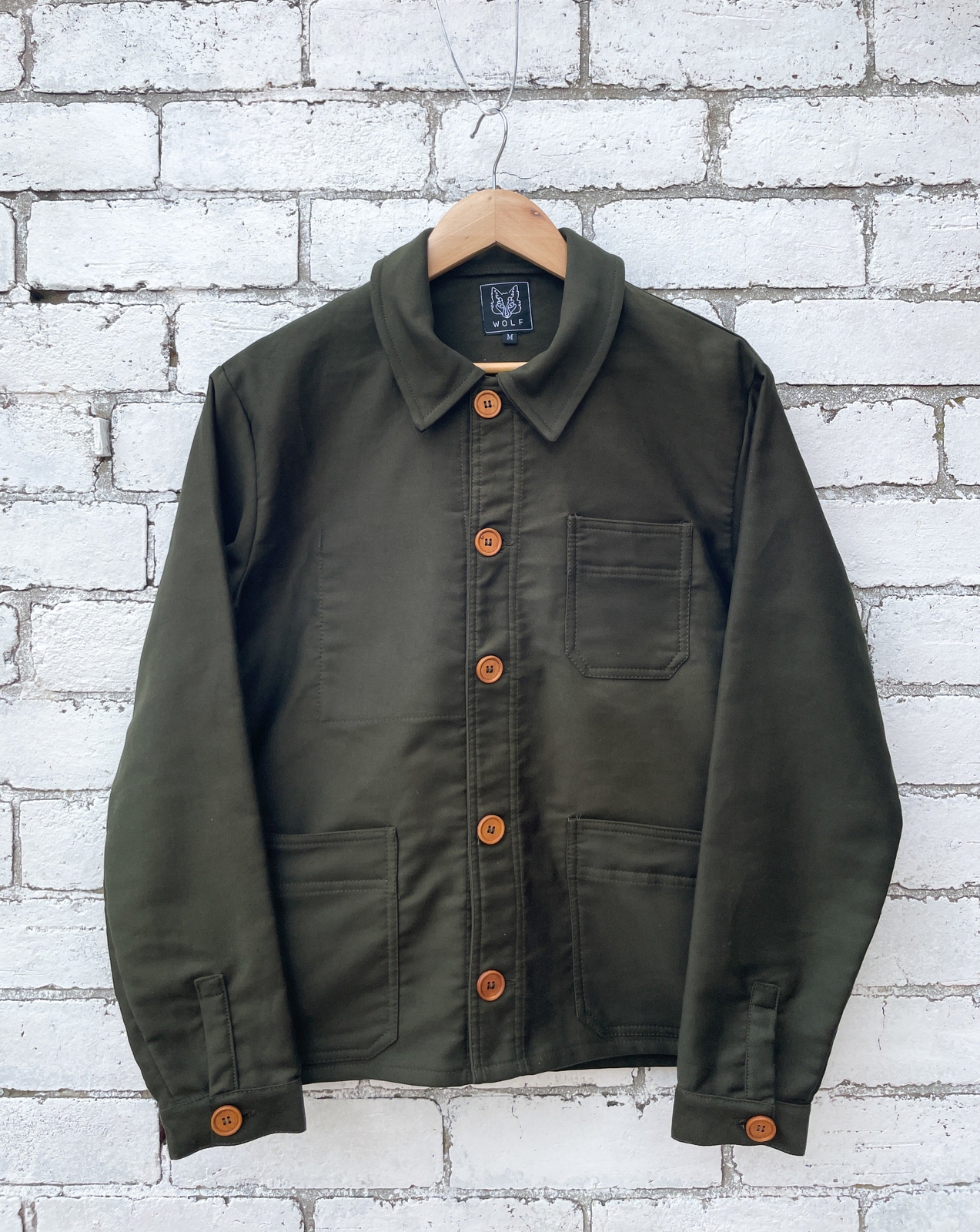 French Chore Jacket Moleskin Workwear Made In UK - Racing