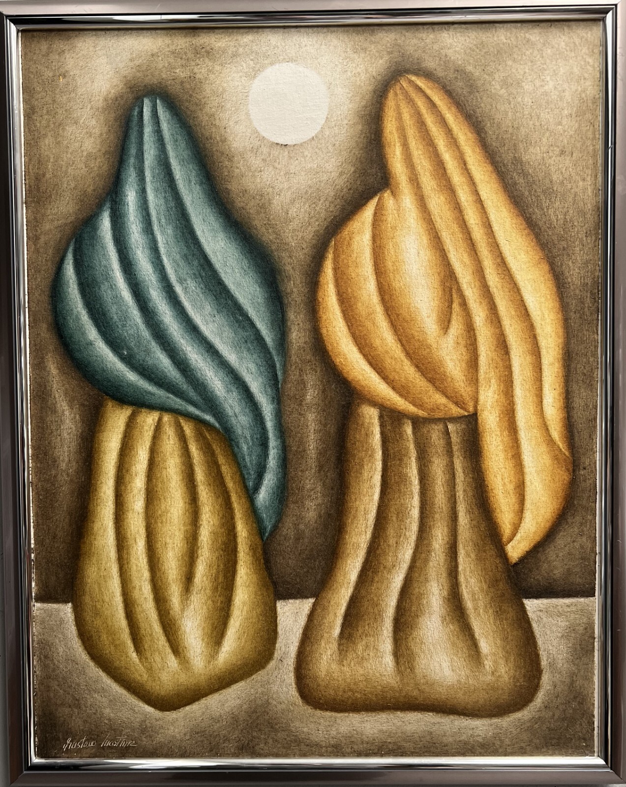絵画 70s Mexican pair art Mexican Art