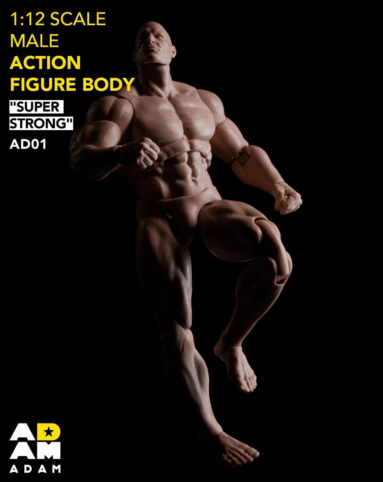 ADAM F001 1/12 SUPER STRONG フィギュア　マッチョ MUFF TOYS ADAM F001 1/12 Male Figure Body Strong Muscle