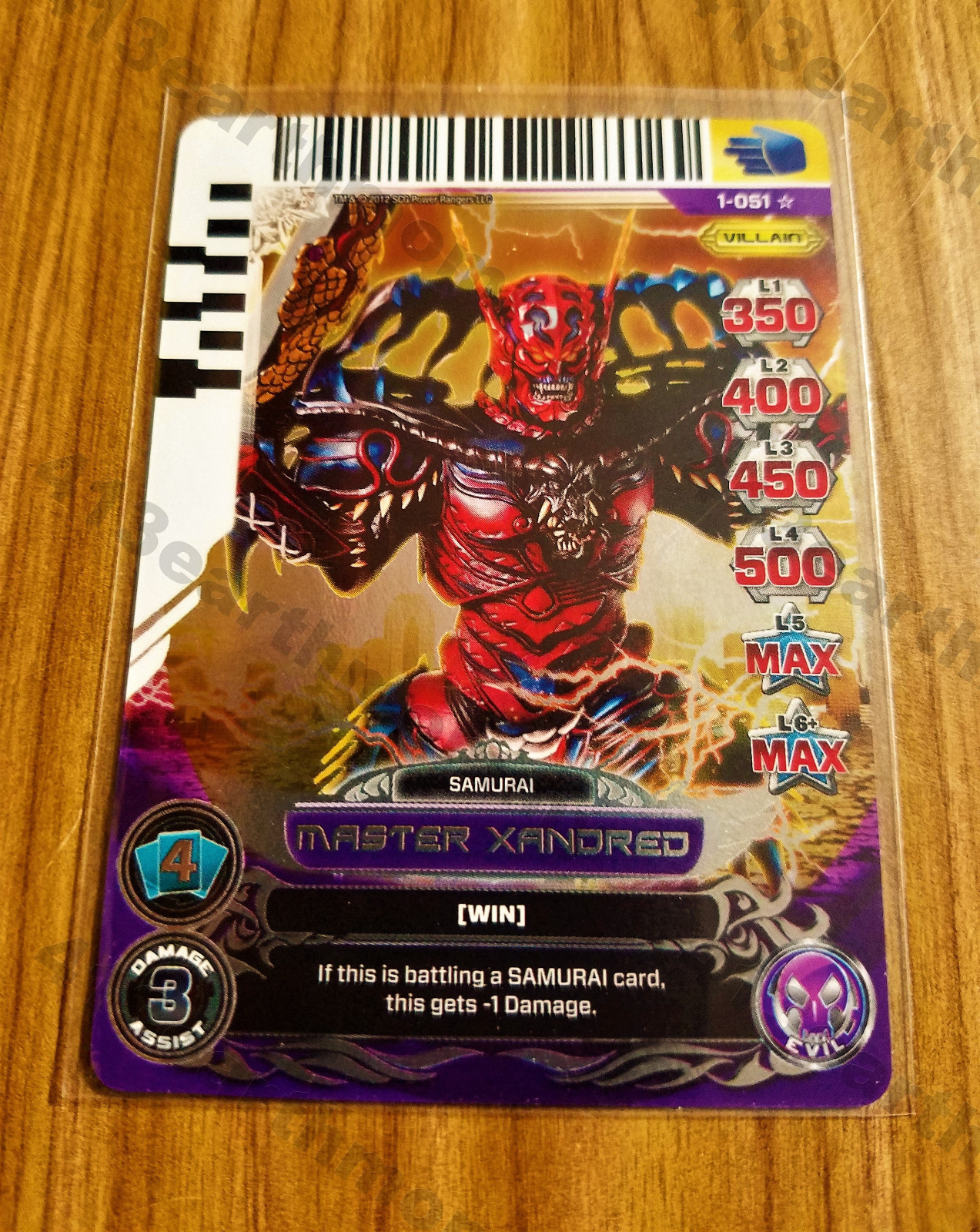 Power Rangers Rise Of Heroes Holo 1-025 Master Xandred | eBay