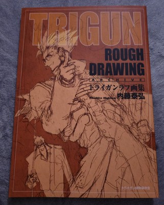 TRIGUN STAMPEDE EXHIBITION Limited Rough Drawing Vash the
