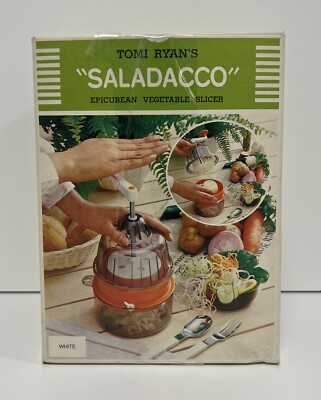 Tomi Ryan s Saladacco Epicurean Vegetable Slicer White Open Box