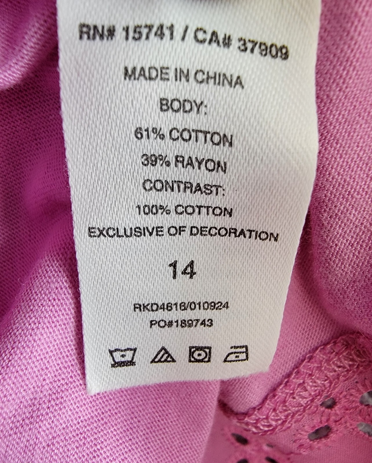 Splendid Eyelet Smocked Dress Girl's 14 Pink Square Neck Pullover - Picture 12 of 15