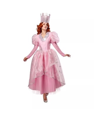 Wizard Of Oz Glinda The Good Witch Ladies Large Costume Adult Dress Halloween