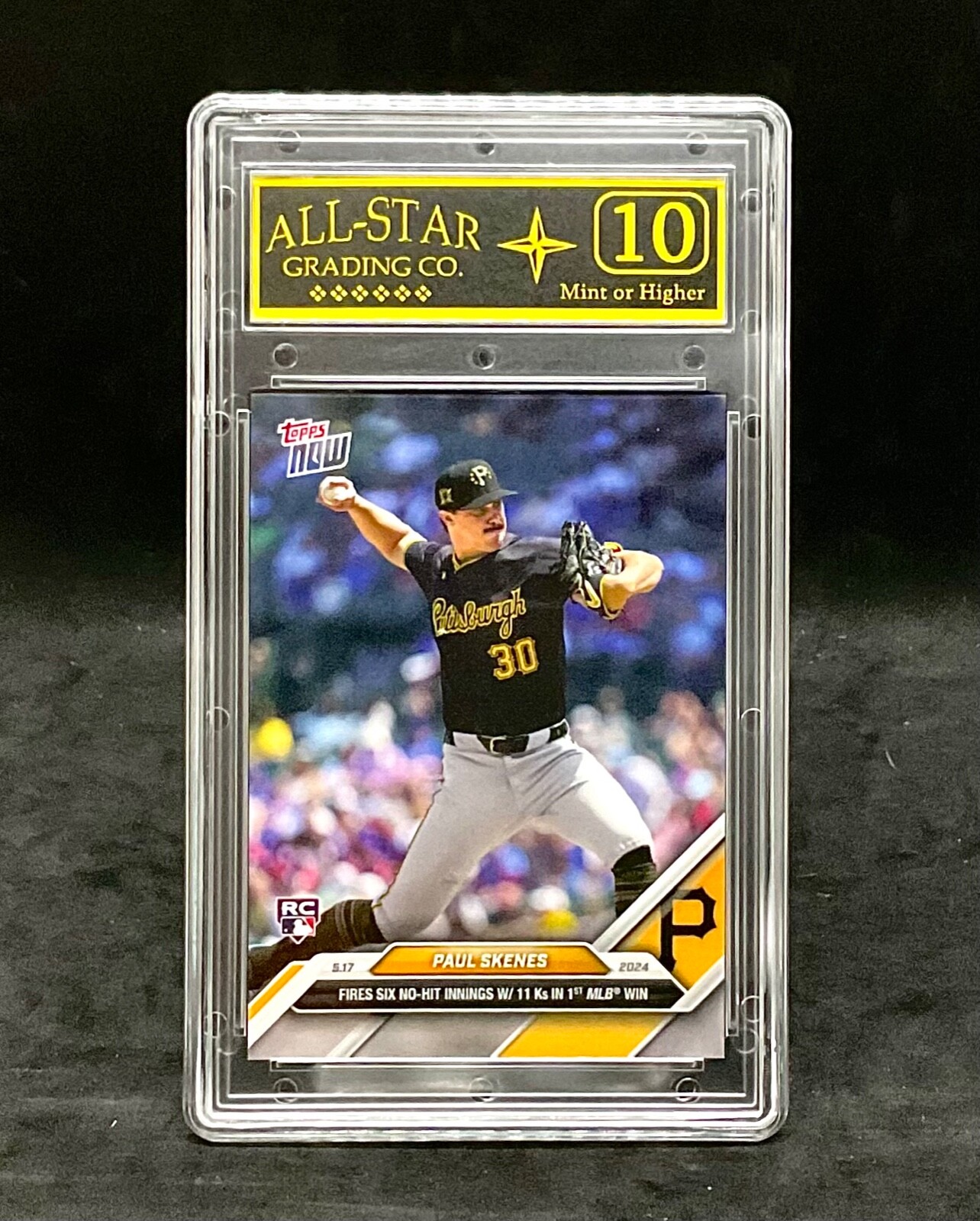 2024 Paul Skenes Topps Now #201 Rookie Card 1st MLB Win