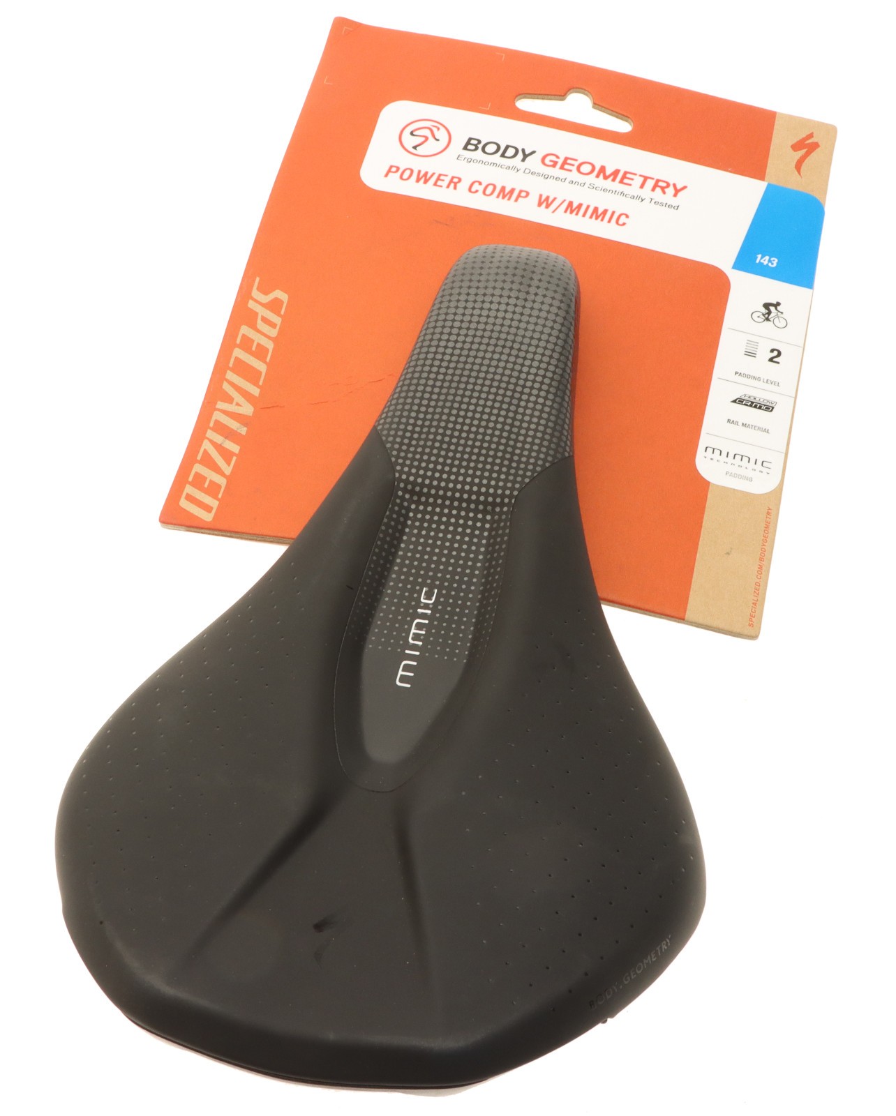 Specialized Power Pro w⁄ Mimic Saddle: 143mm - Ti Rails +