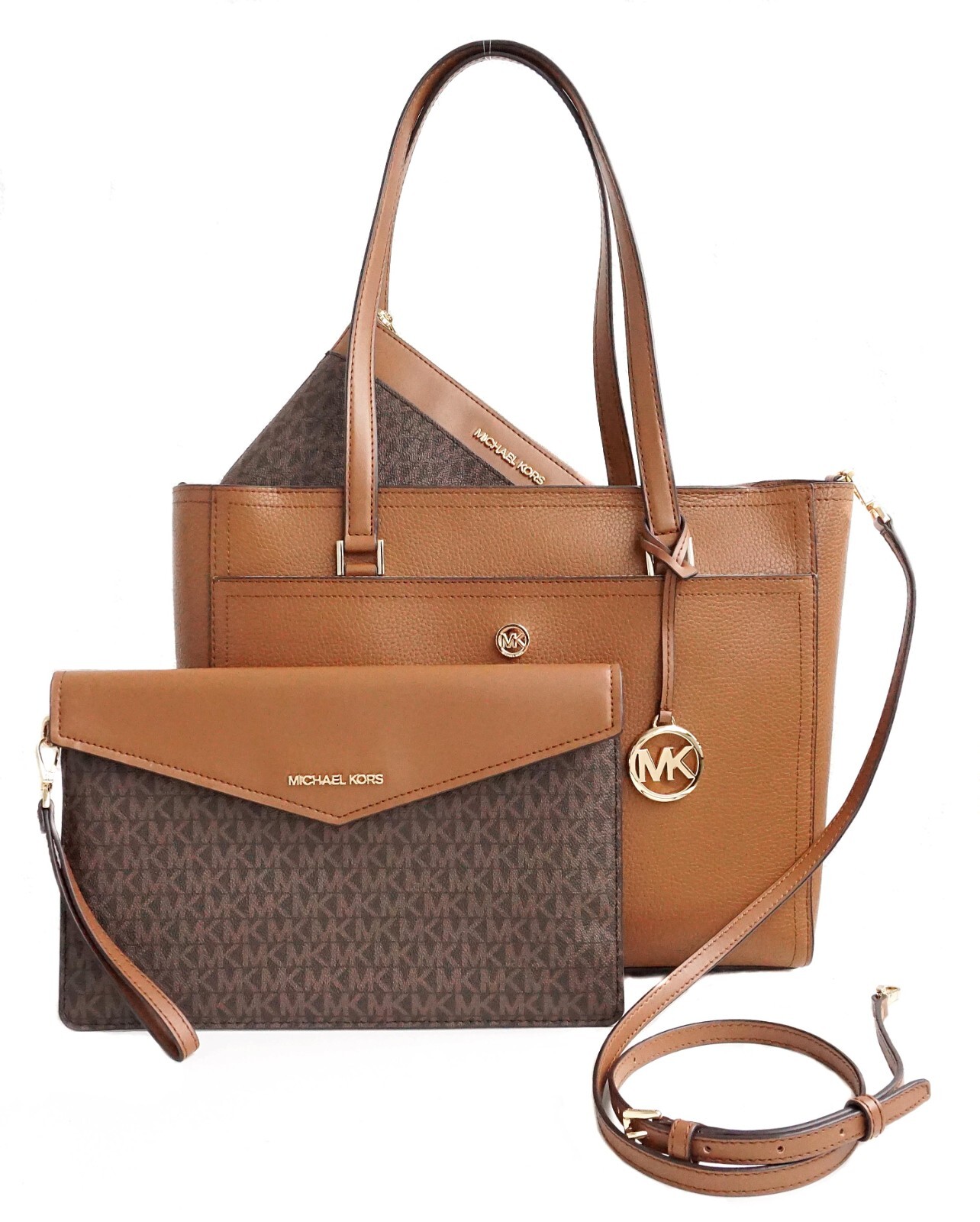 

Сумка-тоут Michael Kors Maisie LG 3 в 1, кожаная школьная + Umhängetascheclutch, новинка, Michael Kors Jet Set Travel
