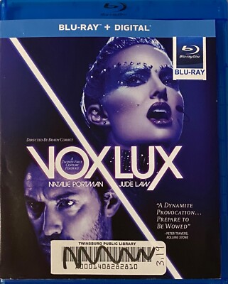 Vox Lux (Blu-ray, 2019) VG+ Natalie Portman, Jude Law - Sale Benefits Library