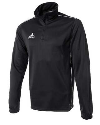 Adidas Men Core 18 Training T-Shirts Soccer Black Pullover Tee Jersey CE9026