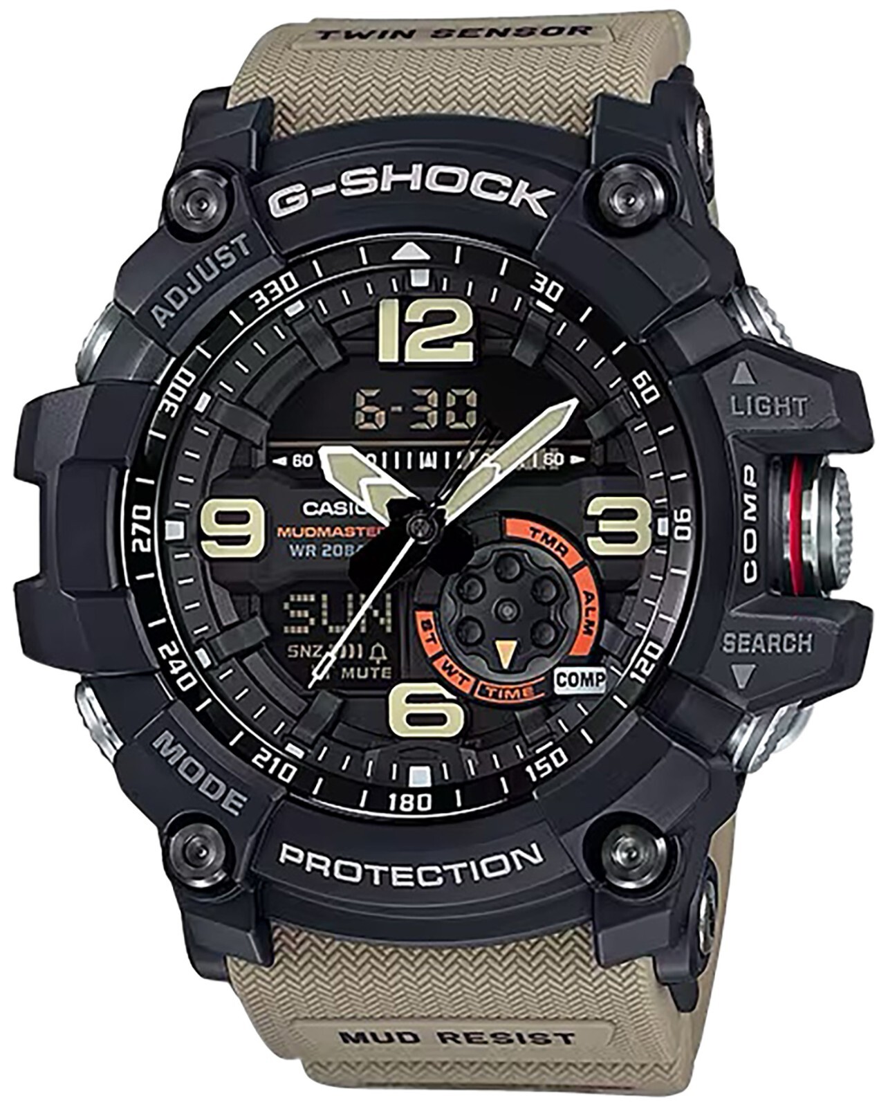 Pre-owned Casio G-shock Gg10001a5 G-shock Mudmaster Keep Time Tan Size 145-215mm Featur
