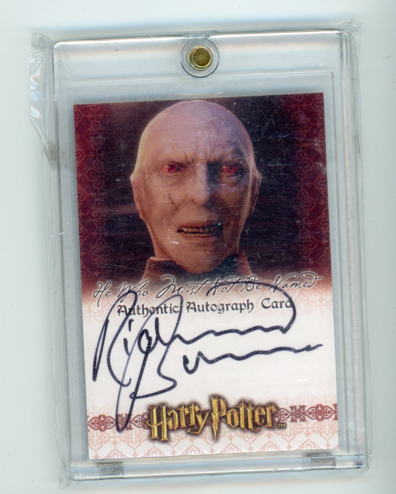 2007 Artbox Harry Potter 3D Richard Bremmer as Voldemort Auto
