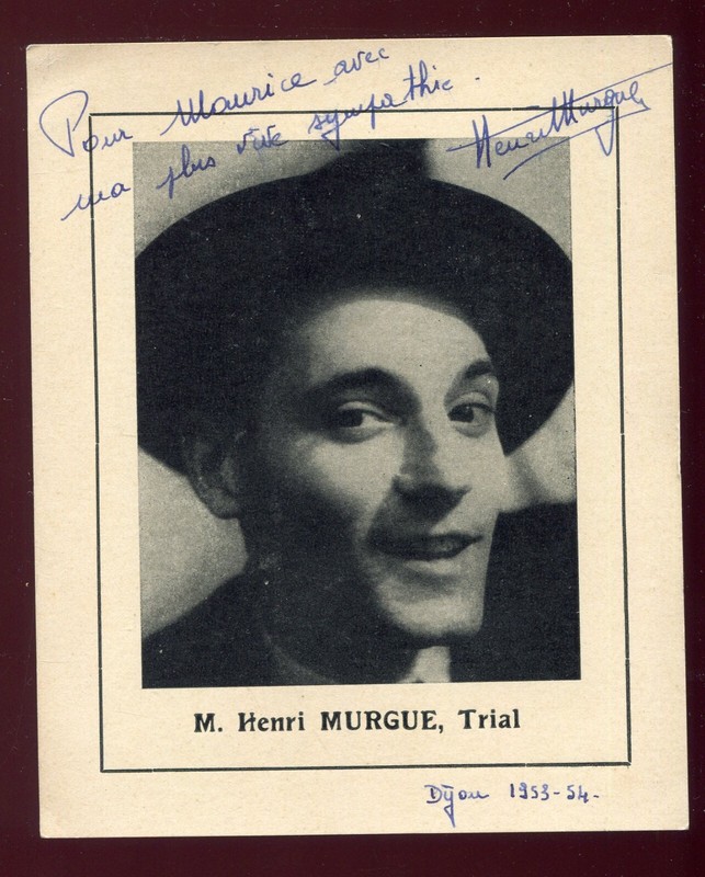 Rare Photo Autographe Henri Murgue Metteur En ScÃ¨Ne Artiste Lyrique