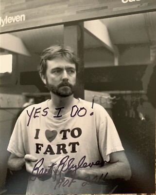 Bert Blyleven Signed 8x10  I Love To Fart 
