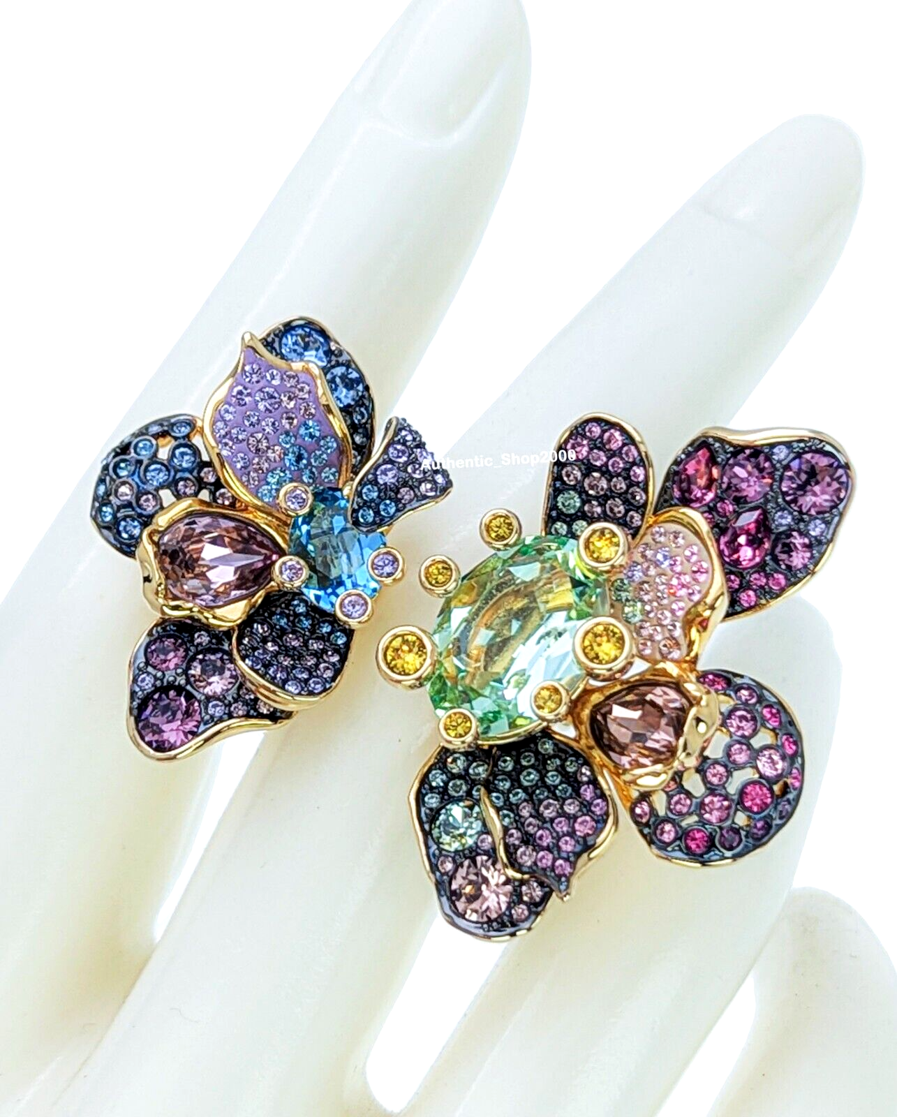 Swarovski リーフモチーフ リング Swarovski リーフモチーフ リング