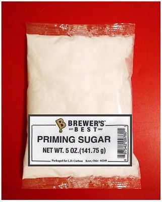 PRIMING SUGAR 5 OZ CORN SUGAR FOR CARBONATING SODA BEER MAKING KIT DOES 5 GAL