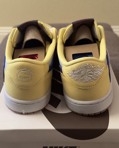 Pre-owned Nike Deadstock  Jordan 1 Retro Low Og Sp Travis Scott Canary Size 9w Ds In Yellow