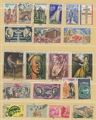 Frankreich - Posten mit gestempelten Marken der 70iger Jahre, (1)