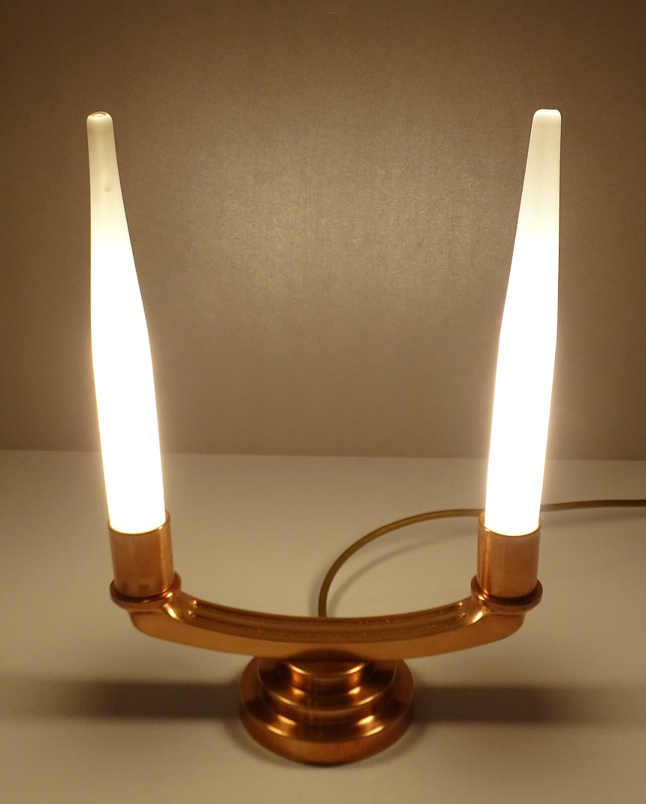 Paar Art Deco Bauhaus Tischlampe 30er Lampen Kaiser