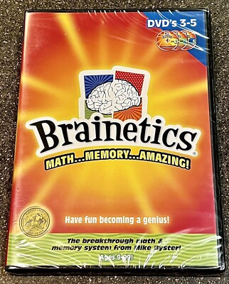 NEW!! Brainetics: Math..Memory..Amazing! DVDs 3-5 - SEALED with FREE SHIPPING!!