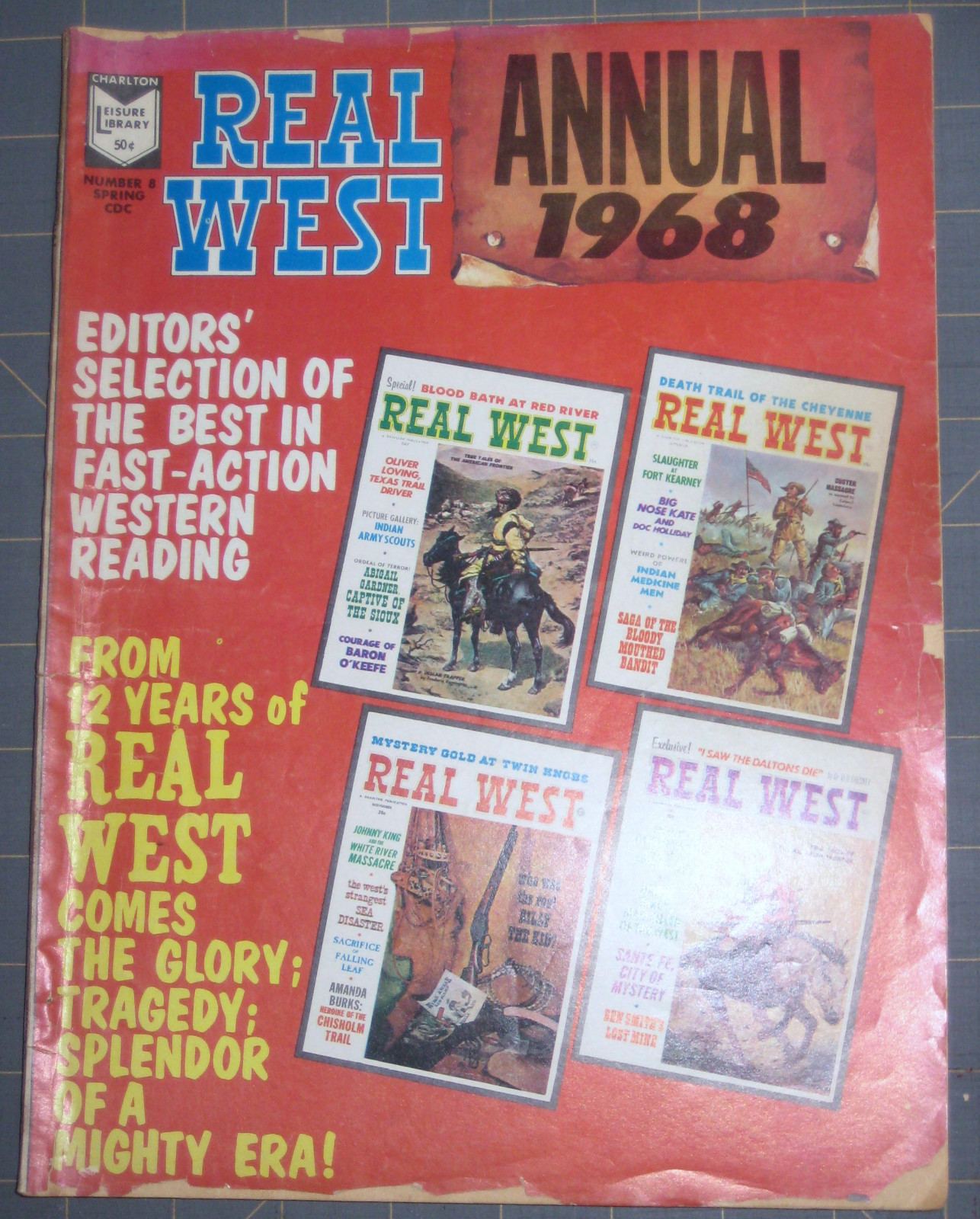 2 Real West 1 Golden West pulp western magazines Jan. 64 Spring 68 Mar. 1967