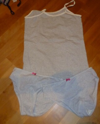 TCM sporty jugendliches Träger Unterhemd Top + 2 Hose Set Gr 158 / 164 Pyjama