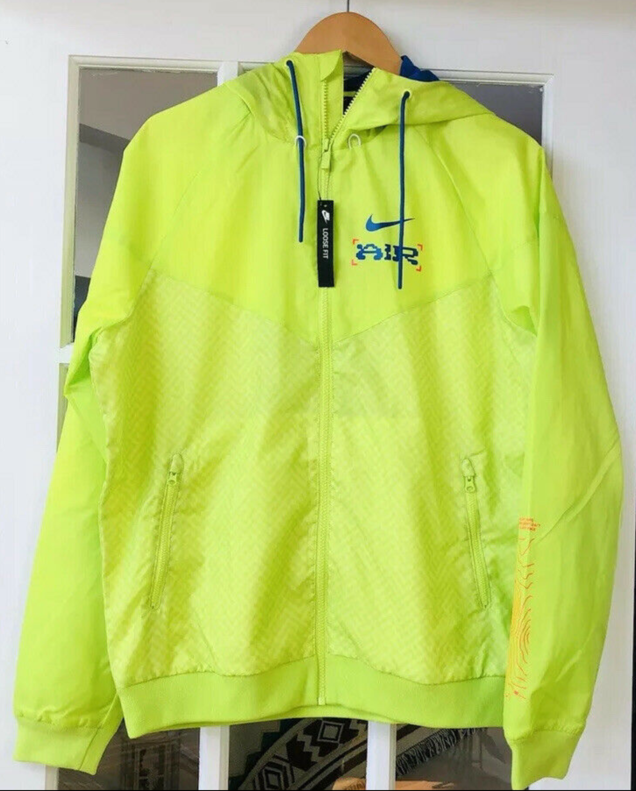 

NWT Мужская зимняя куртка Nike Catching Air Windrunner неоново-синего цвета CW4708-389, размер, Зеленый