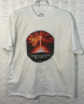 The Weeknd After Hours Global Stadium Tour 2022 White Tee T Shirt Men s Sz 2XL