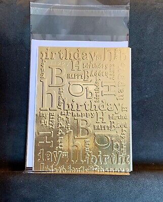 Happy Birthday Card! Gorgeous Foil Cards, pick your color!